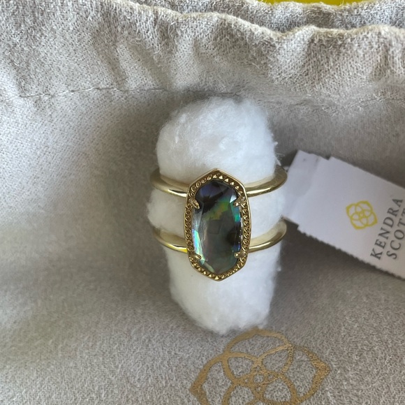 Elyse Gold ring Abalone Shell - Picture 2 of 2